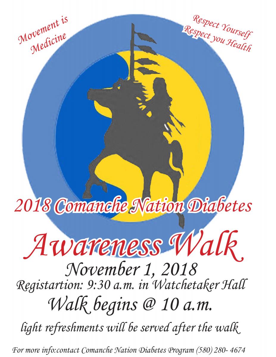 Diabetes Awareness Walk Comanche Nation
